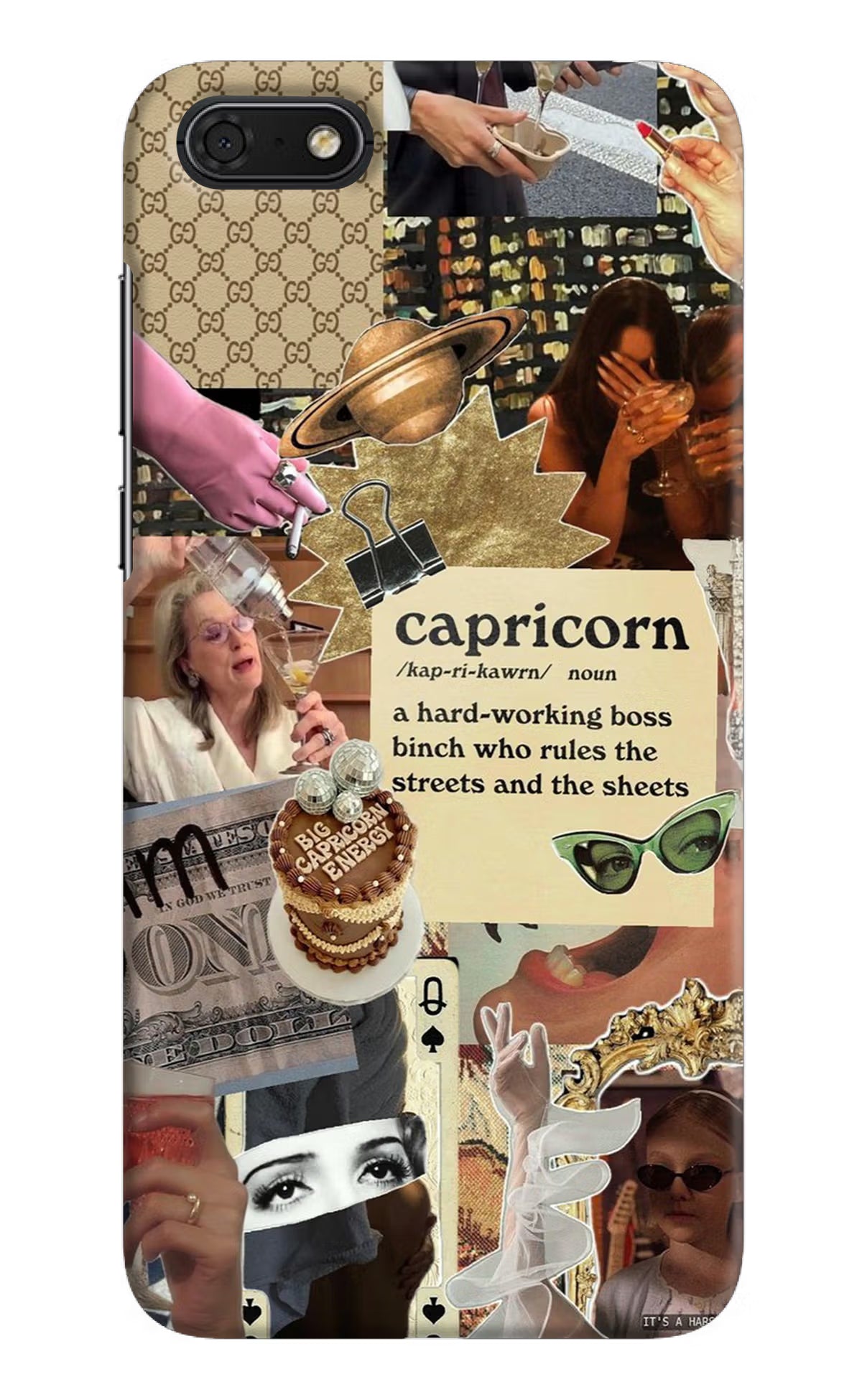 Capricorn Zodiac Honor 7S Hard Case Back Cover by Casekaro