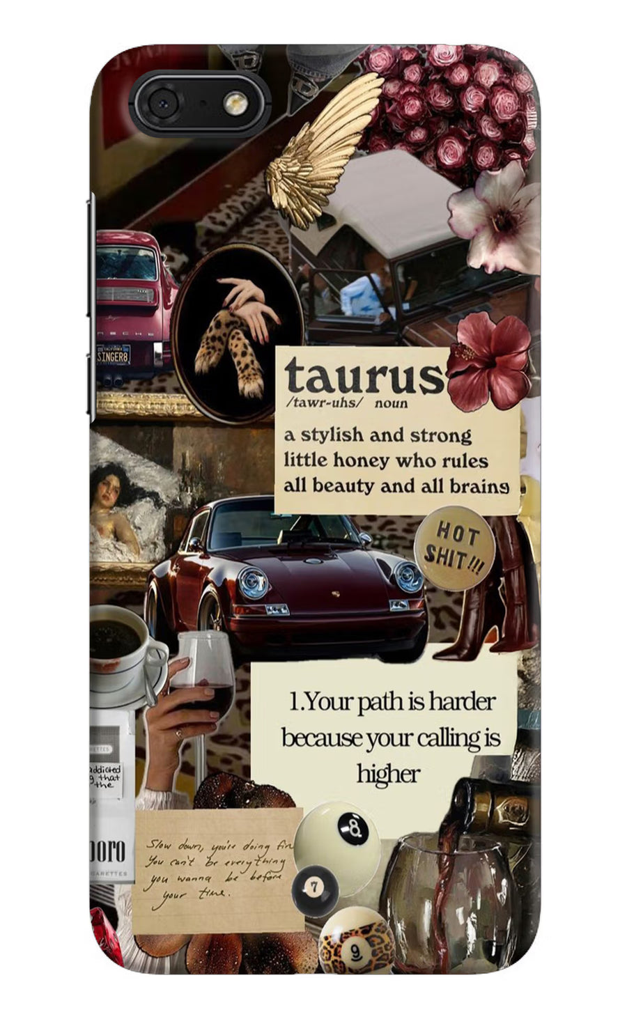 Taurus Zodiac Honor 7S Back Cover, Hard case