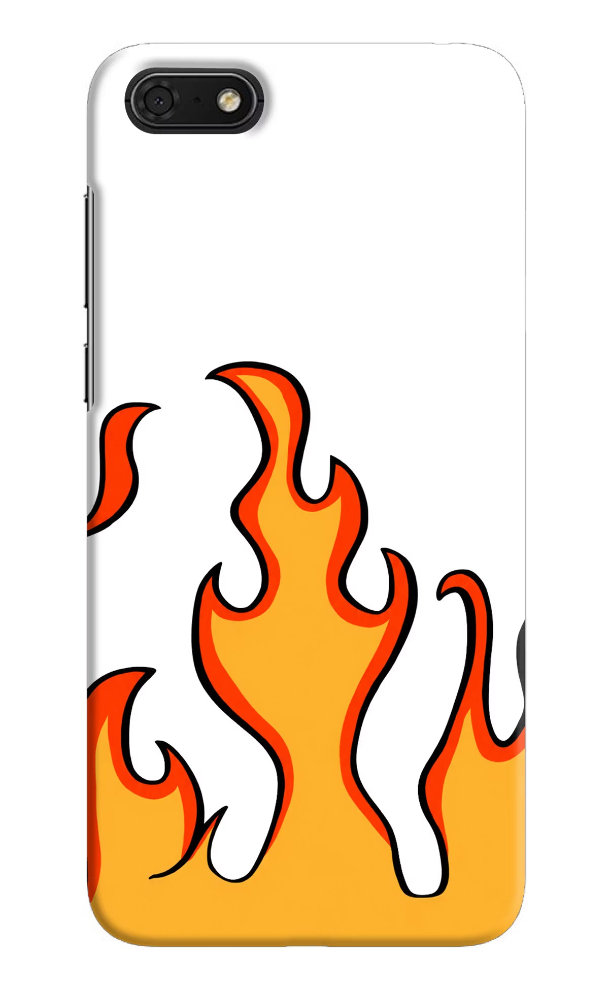 Fired Up – White Honor 7S Hard Case Back Cover by Casekaro