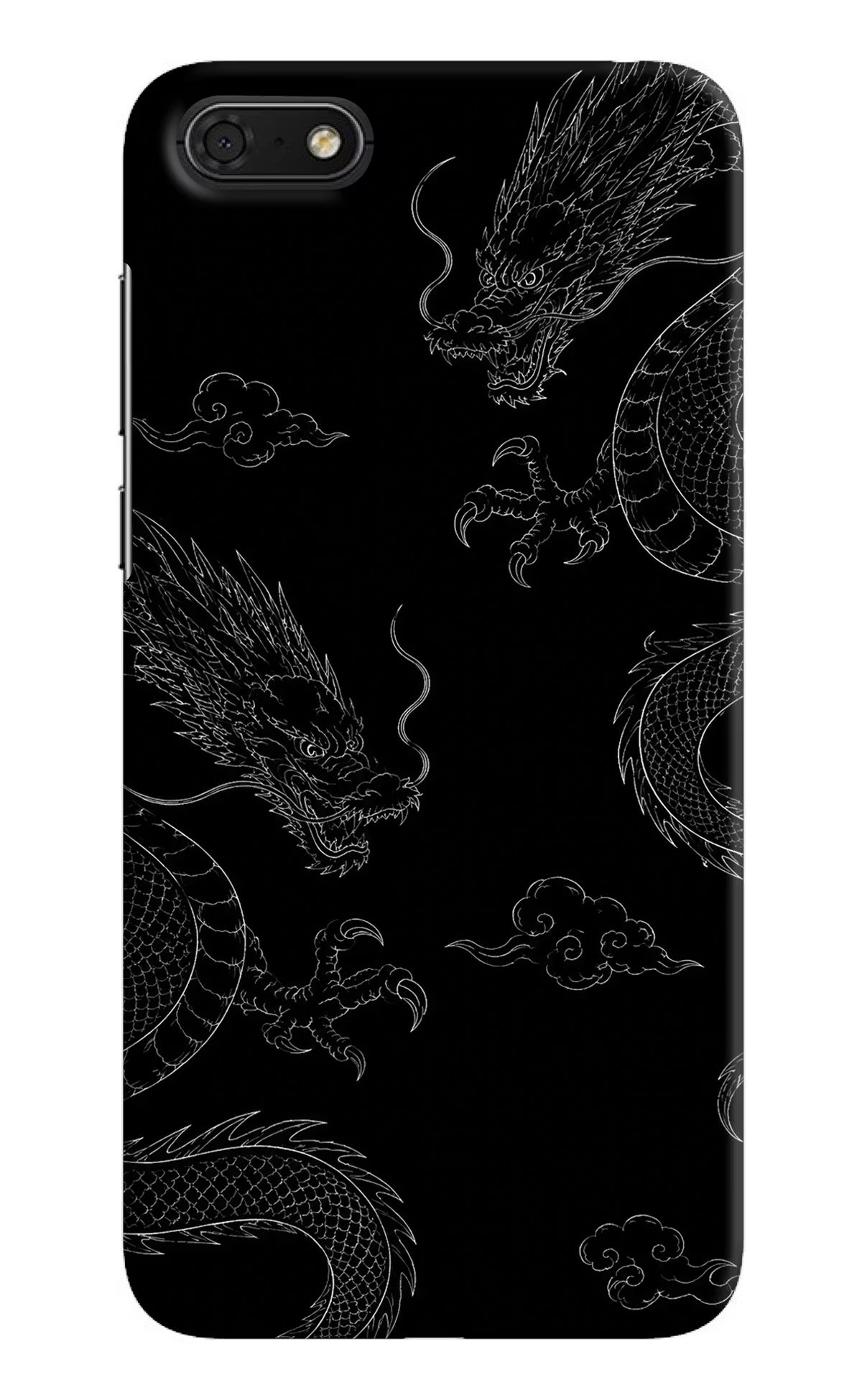 Twin Dragons Honor 7S Hard Case Back Cover by Casekaro