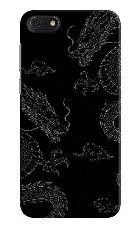 Twin Dragons Honor 7S Hard Case Back Cover by Casekaro