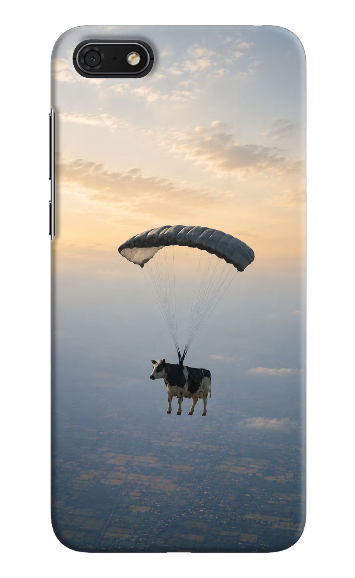 Skydiving Cow Honor 7S Back Cover