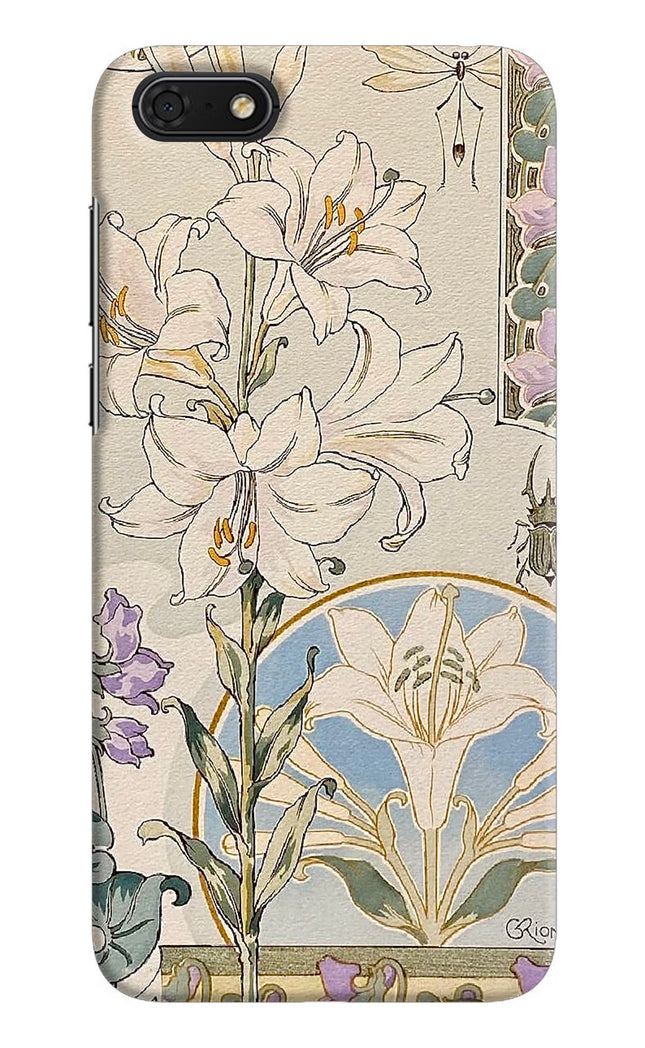 White Lily Honor 7S Hard Case Back Cover by Casekaro