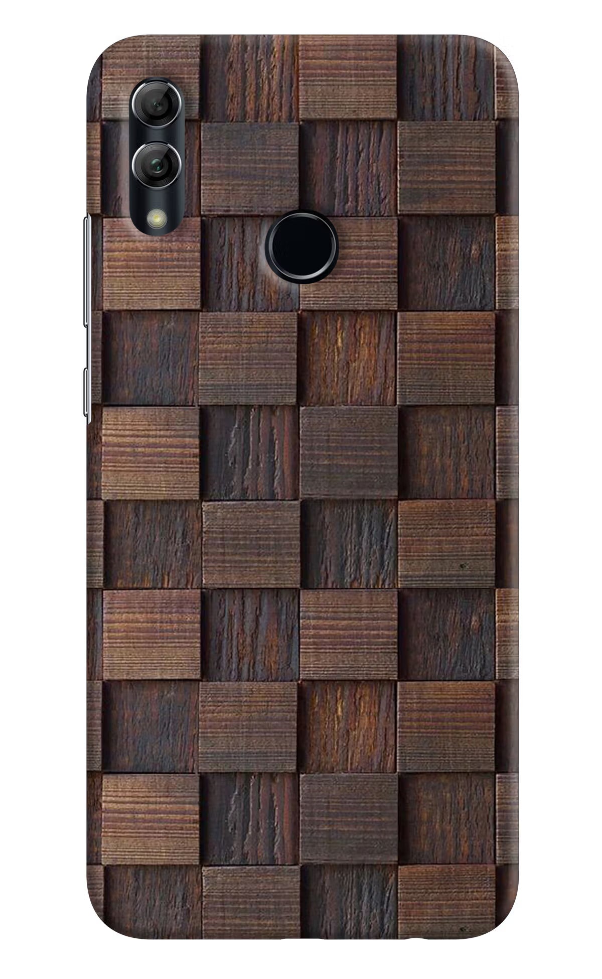 Wooden Cube Design Honor 10 Lite Hard Case Back Cover by Casekaro