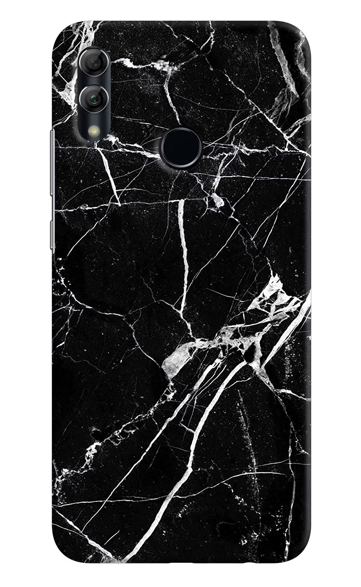 Black Marble Pattern Honor 10 Lite Hard Case Back Cover by Casekaro