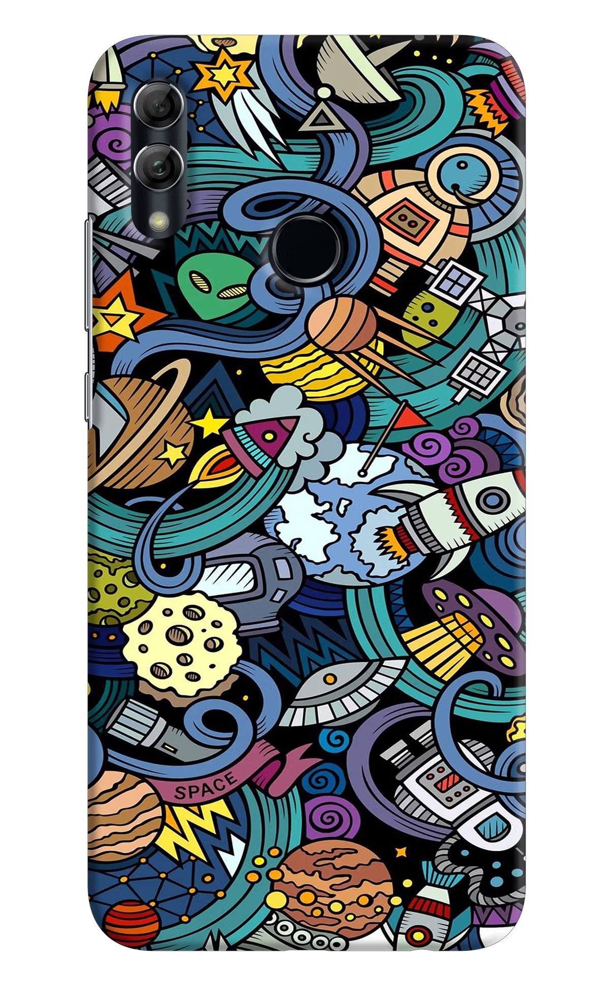 Space Abstract Honor 10 Lite Hard Case Back Cover by Casekaro