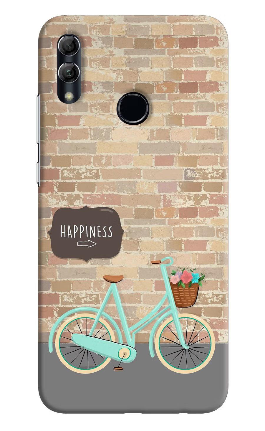 Happiness Artwork Honor 10 Lite Back Cover, Hard case