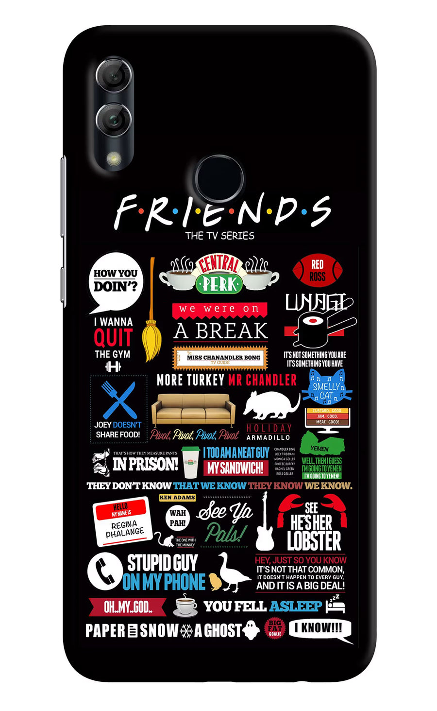 FRIENDS Honor 10 Lite Back Cover, Hard case