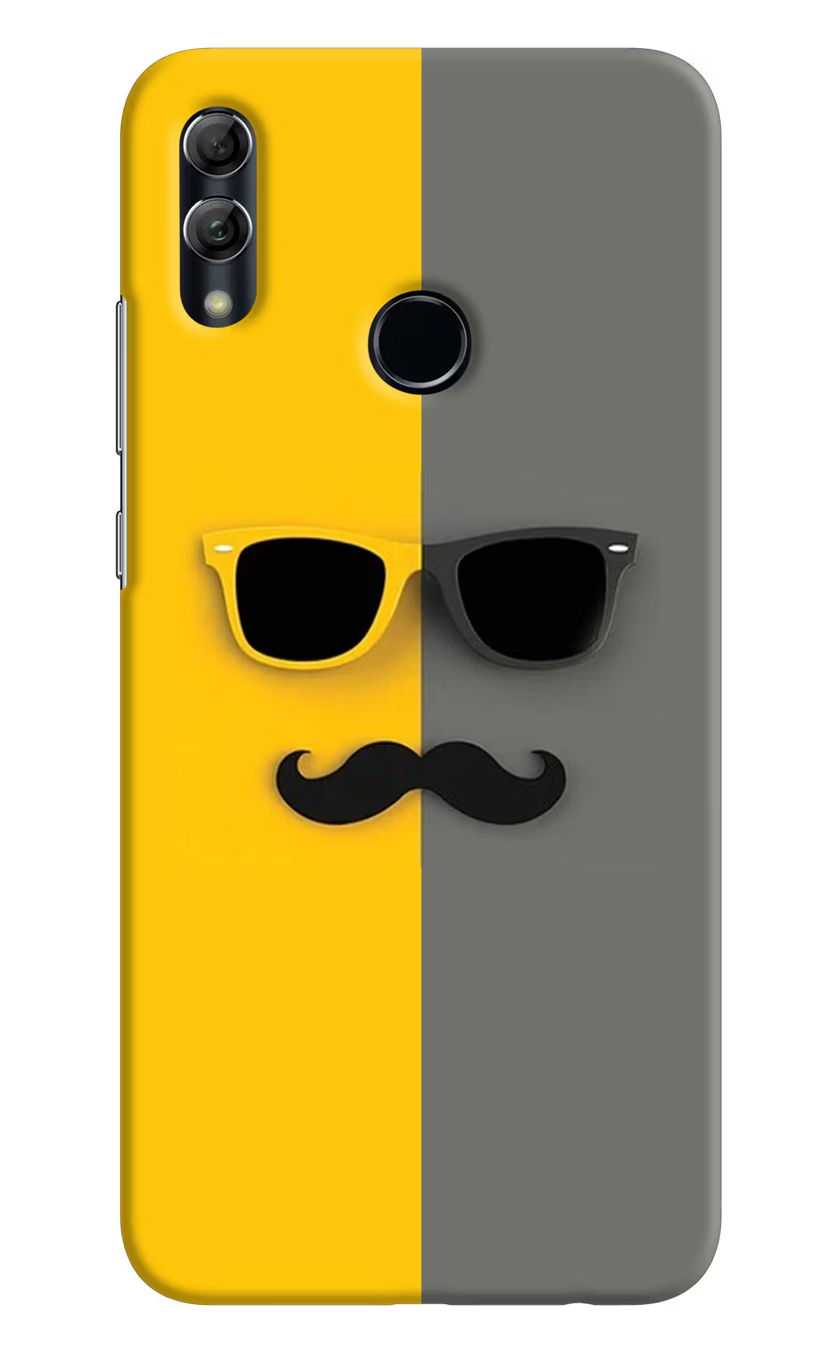 Sunglasses with Mustache Honor 10 Lite Hard Case Back Cover by Casekaro