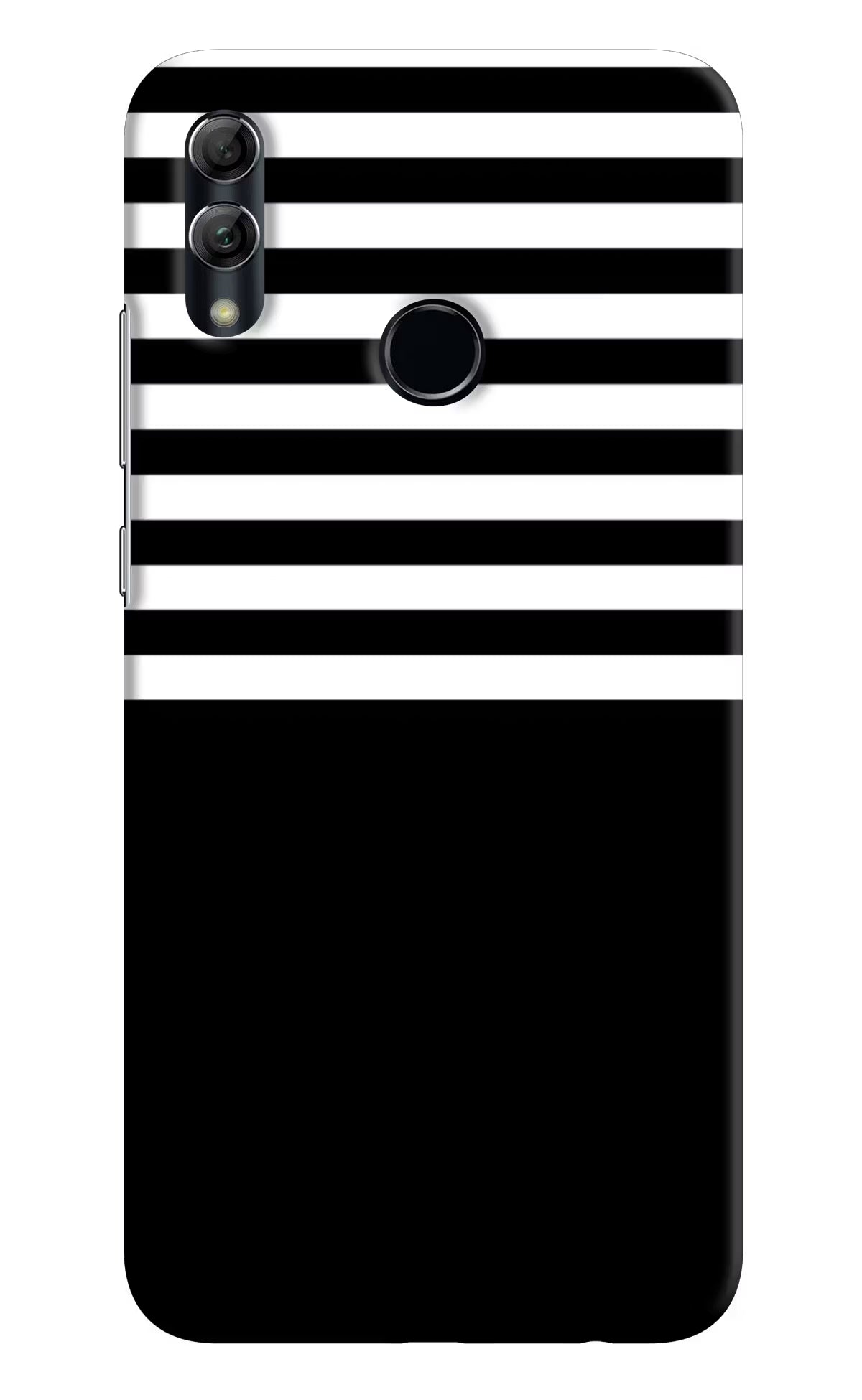 Black and White Print Honor 10 Lite Hard Case Back Cover by Casekaro