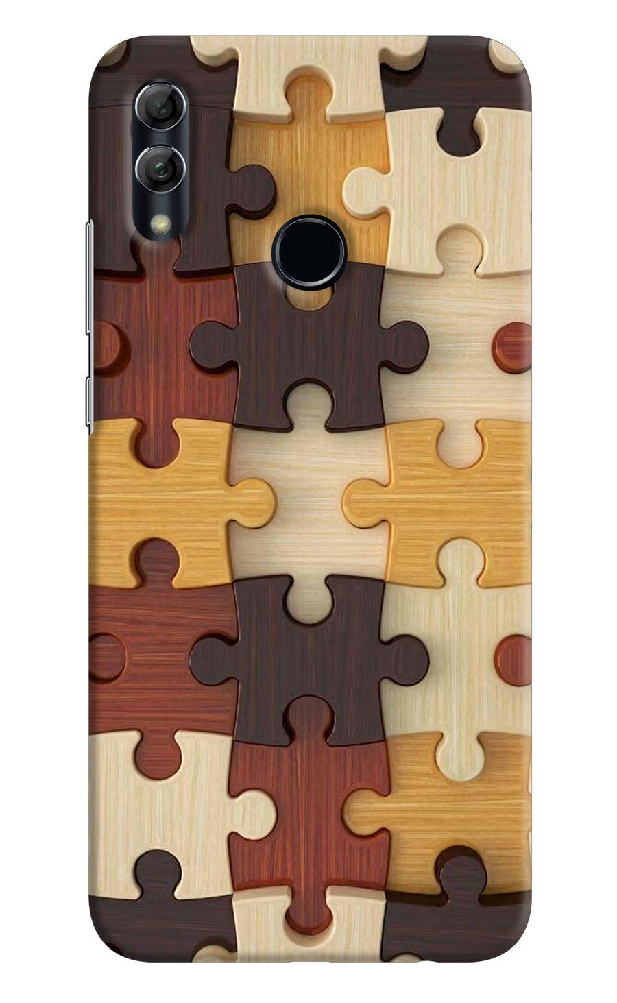 Wooden Puzzle Honor 10 Lite Back Cover, Hard case