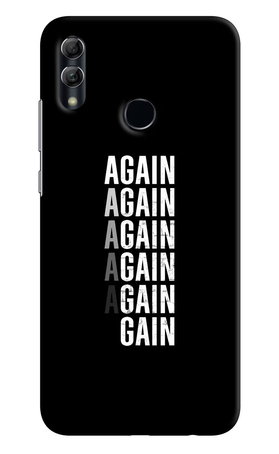 Again Again Gain Honor 10 Lite Back Cover, Hard case