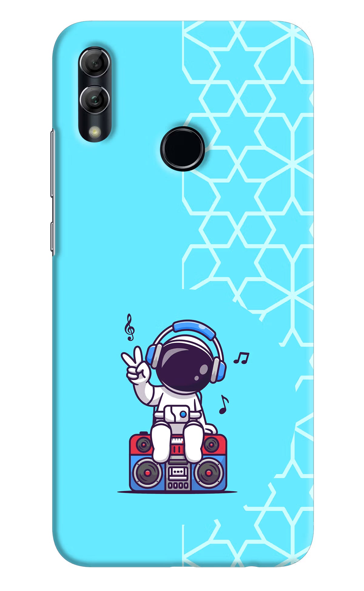 Cute Astronaut Chilling Honor 10 Lite Hard Case Back Cover by Casekaro