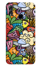 Veggie Doodle Honor 10 Lite Hard Case Back Cover by Casekaro
