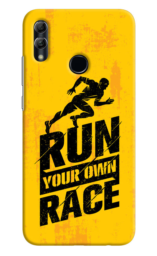 Run Your Own Race Honor 10 Lite Hard Case Back Cover by Casekaro