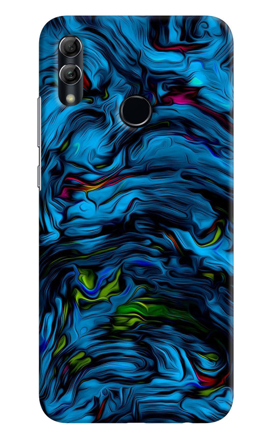 Dark Blue Abstract Honor 10 Lite Back Cover