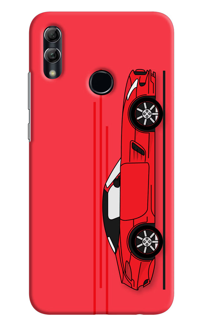 Red Velocity Honor 10 Lite Hard Case Back Cover by Casekaro
