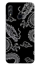 Twin Dragons Honor 10 Lite Hard Case Back Cover by Casekaro