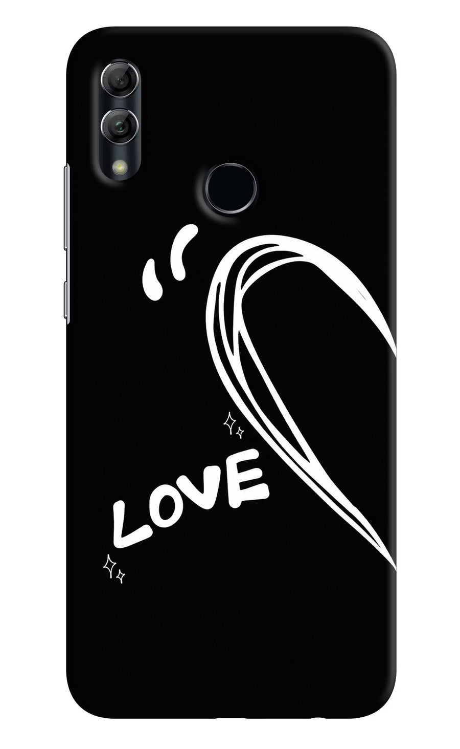 Love Line Honor 10 Lite Back Cover, Hard case