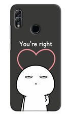 You're Right Honor 10 Lite Hard Case Back Cover by Casekaro