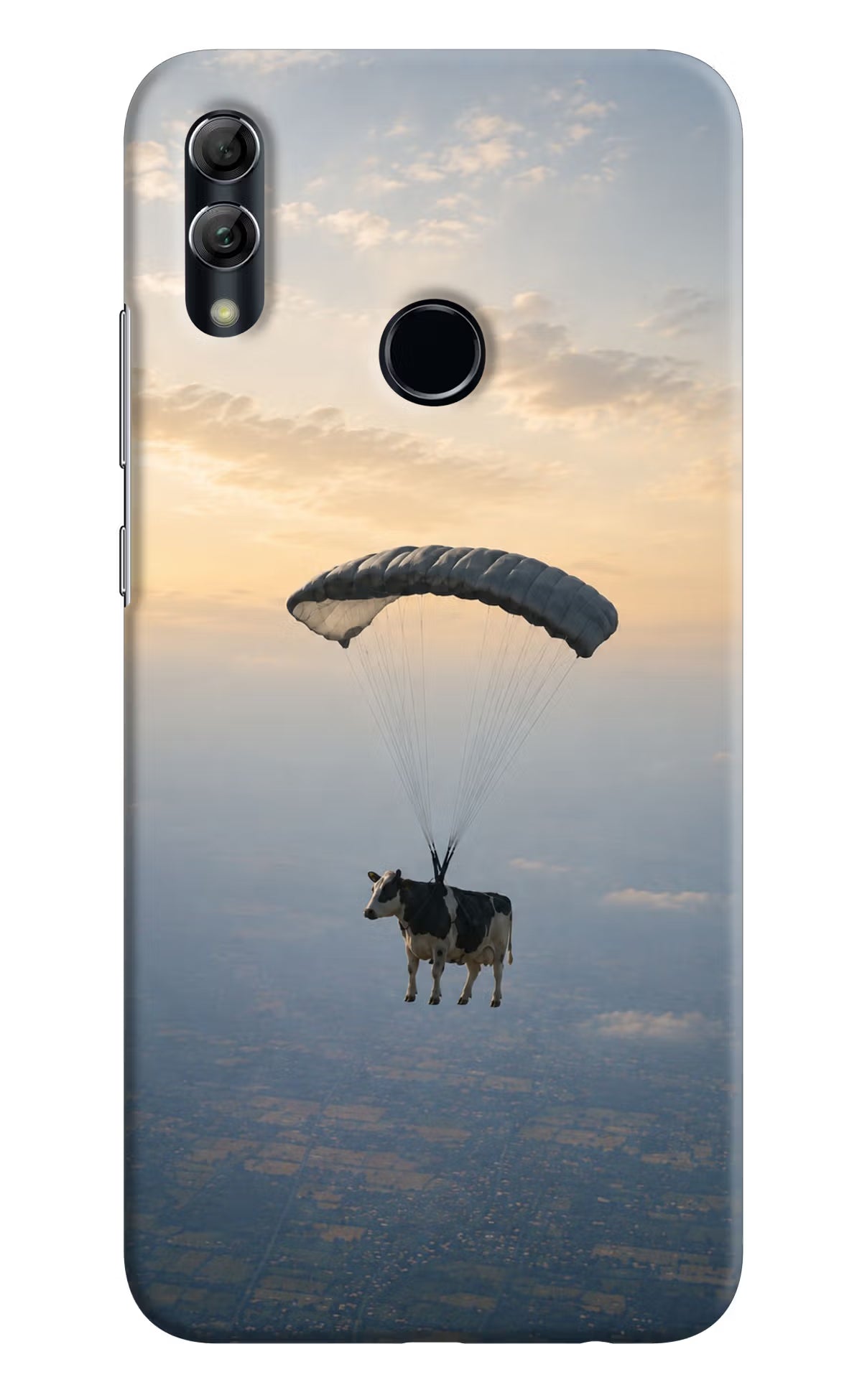 Skydiving Cow Honor 10 Lite Back Cover
