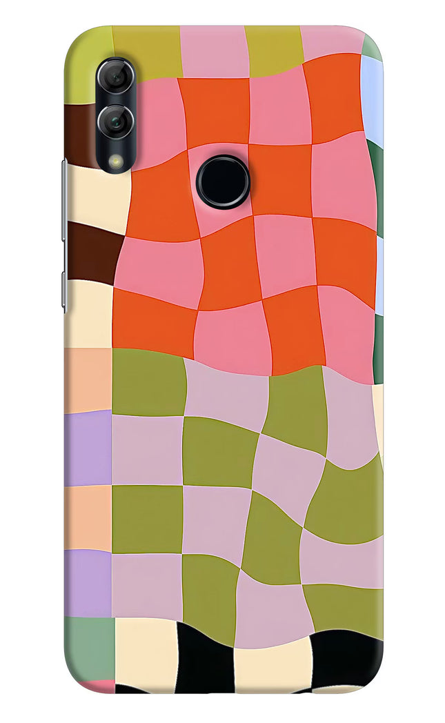 Wavy Grid Honor 10 Lite Hard Case Back Cover by Casekaro