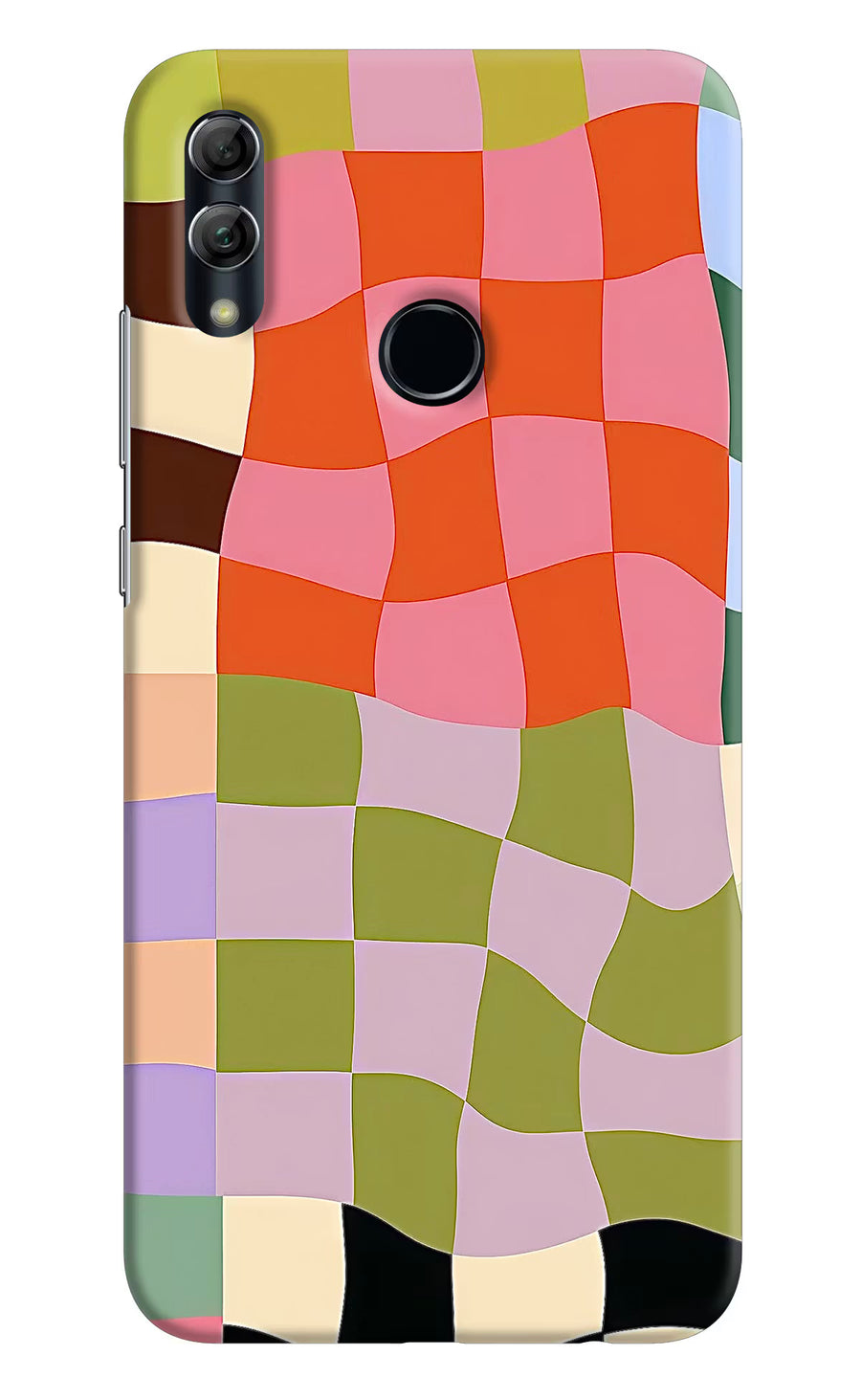 Wavy Grid Honor 10 Lite Back Cover, Hard case