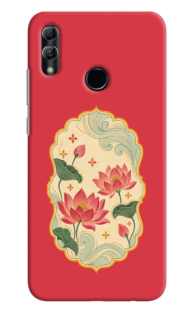 Pink Lotus Honor 10 Lite Hard Case Back Cover by Casekaro