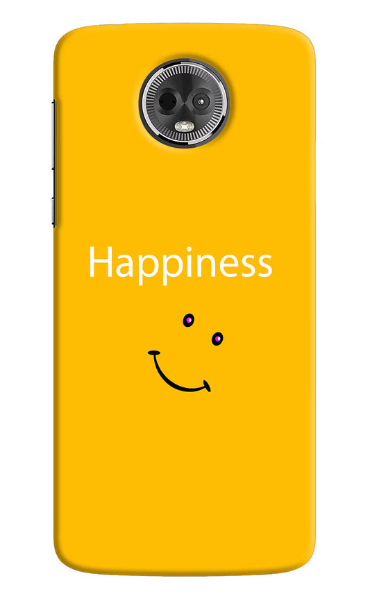 Happiness With Smiley Moto E5 Plus Hard Case Back Cover by Casekaro