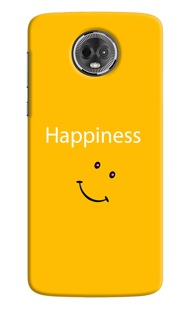 Happiness With Smiley Moto E5 Plus Hard Case Back Cover by Casekaro