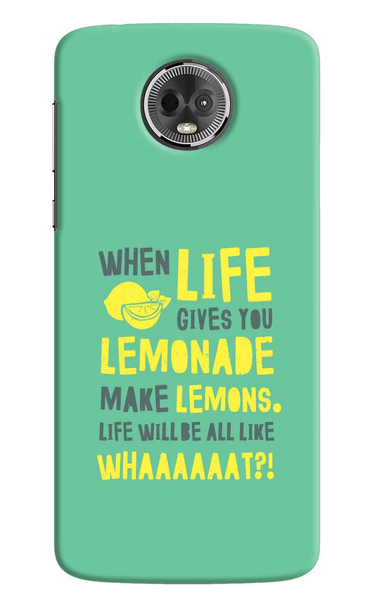 Quote Moto E5 Plus Hard Case Back Cover by Casekaro
