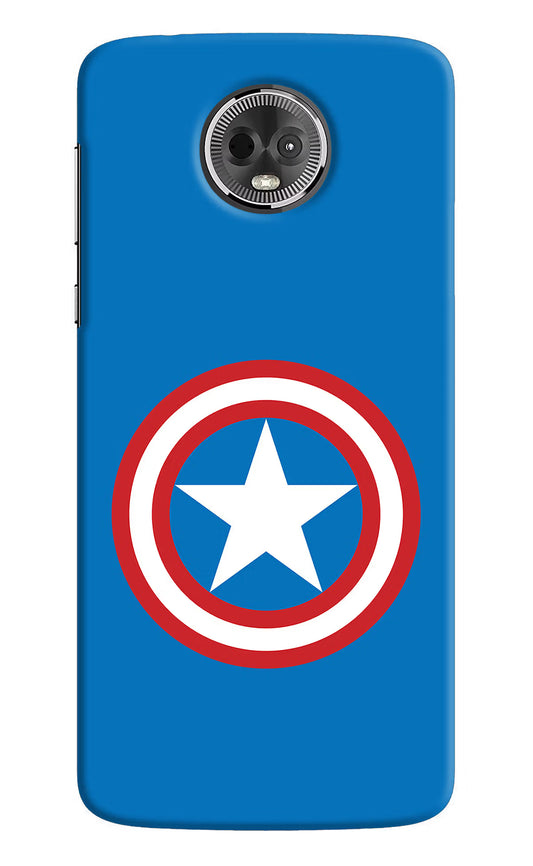 Captain America Logo Moto E5 Plus Hard Case Back Cover by Casekaro