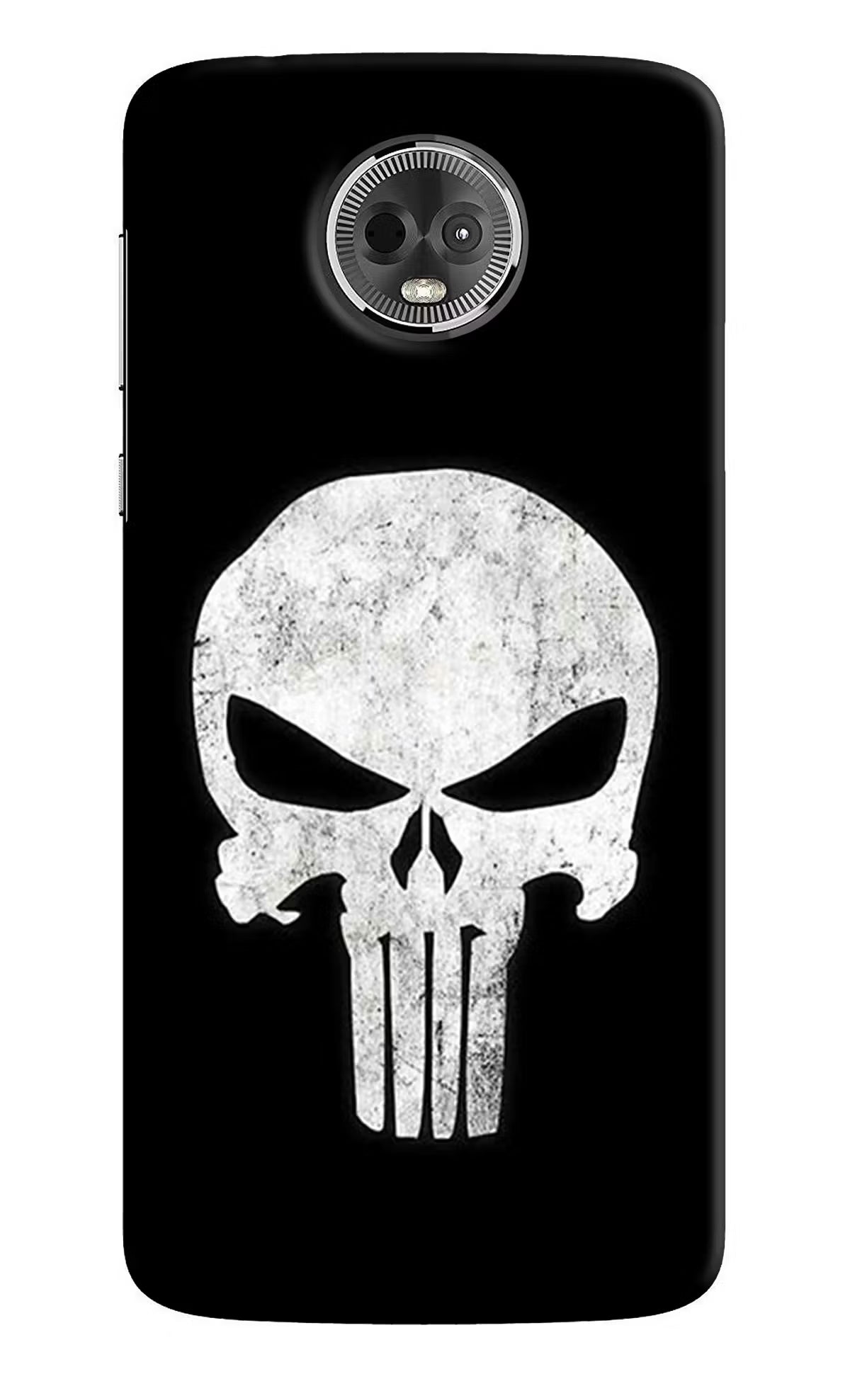Punisher Skull Moto E5 Plus Hard Case Back Cover by Casekaro