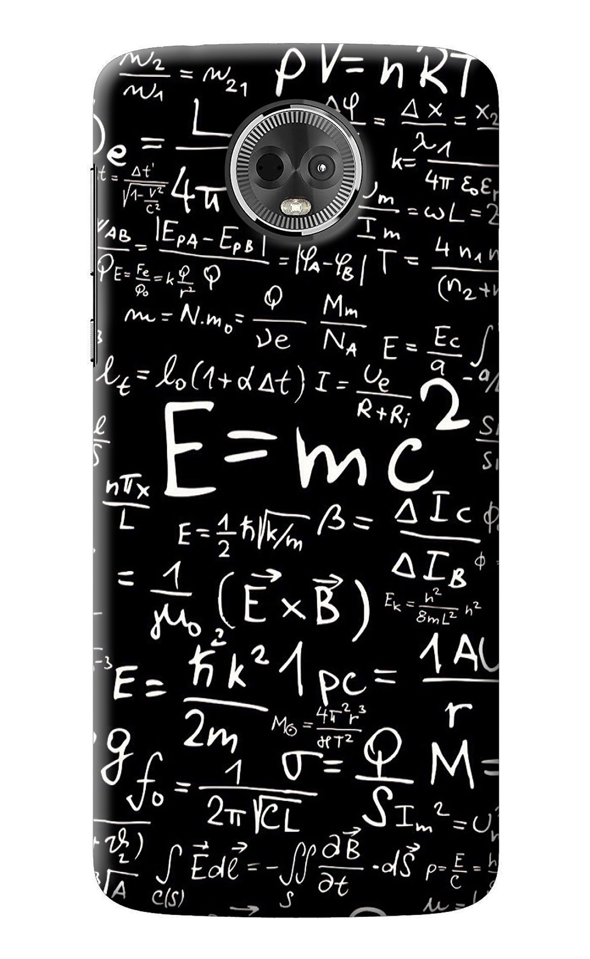 Physics Albert Einstein Formula Moto E5 Plus Back Cover