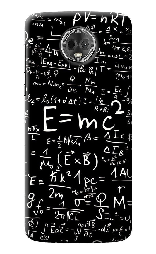 Physics Albert Einstein Formula Moto E5 Plus Back Cover