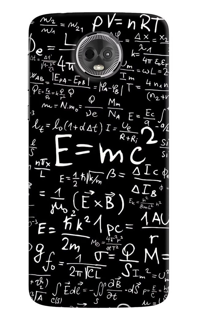 Physics Formula Moto E5 Plus Hard Case Back Cover by Casekaro