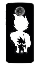 Goku Shadow Moto E5 Plus Hard Case Back Cover by Casekaro