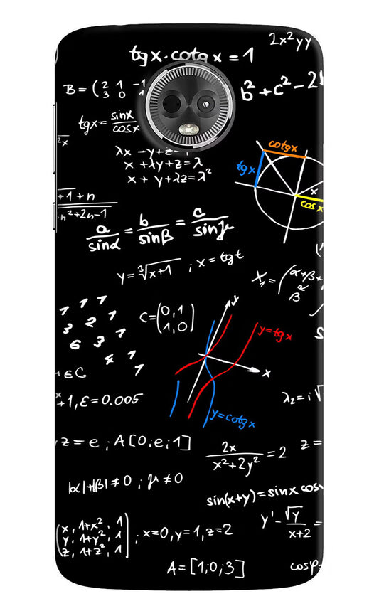 Mathematics Formula Moto E5 Plus Hard Case Back Cover by Casekaro