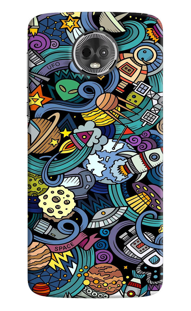 Space Abstract Moto E5 Plus Hard Case Back Cover by Casekaro