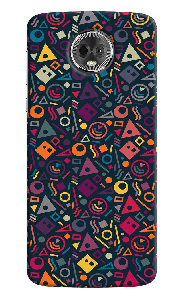 Geometric Abstract Moto E5 Plus Hard Case Back Cover by Casekaro