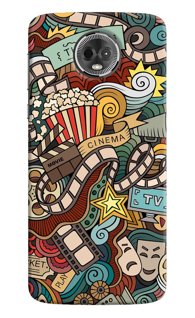 Cinema Abstract Moto E5 Plus Hard Case Back Cover by Casekaro