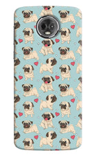 Pug Dog Moto E5 Plus Hard Case Back Cover by Casekaro