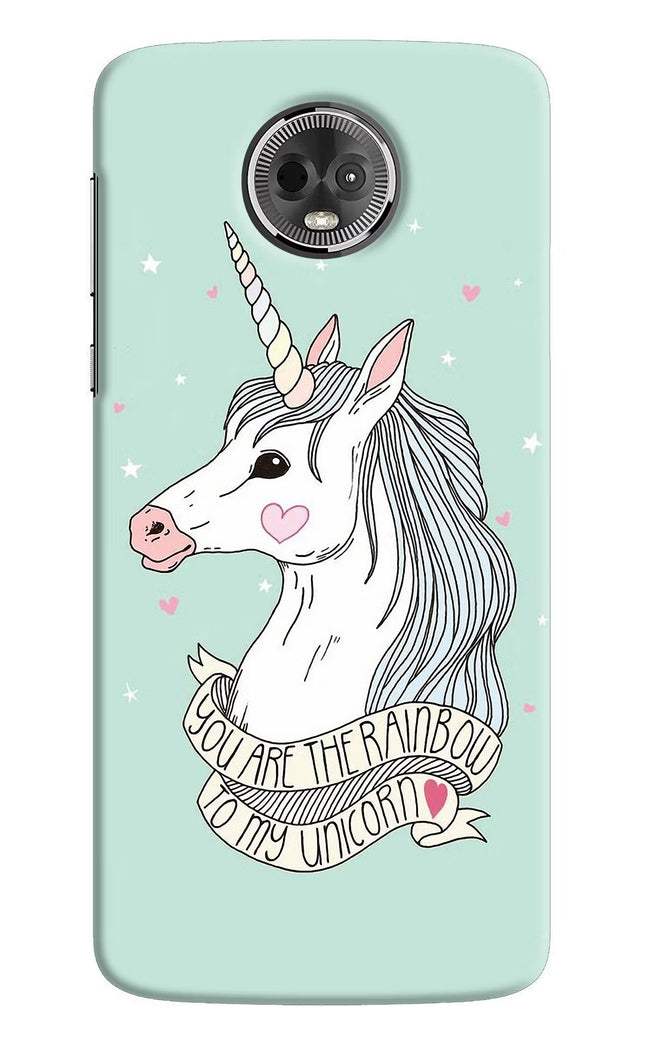 Unicorn Wallpaper Moto E5 Plus Hard Case Back Cover by Casekaro