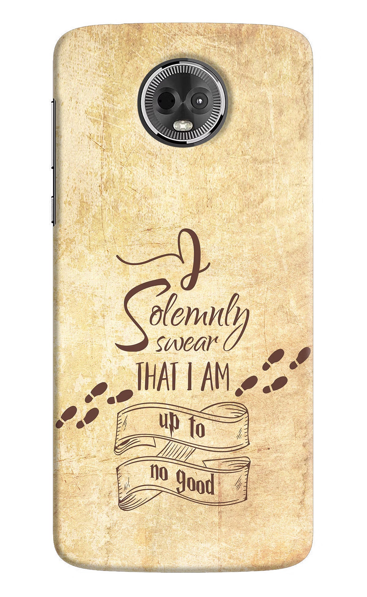 I Solemnly swear that i up to no good Moto E5 Plus Hard Case Back Cover by Casekaro