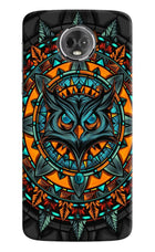 Angry Owl Art Moto E5 Plus Hard Case Back Cover by Casekaro