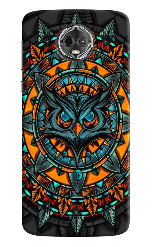 Angry Owl Art Moto E5 Plus Hard Case Back Cover by Casekaro