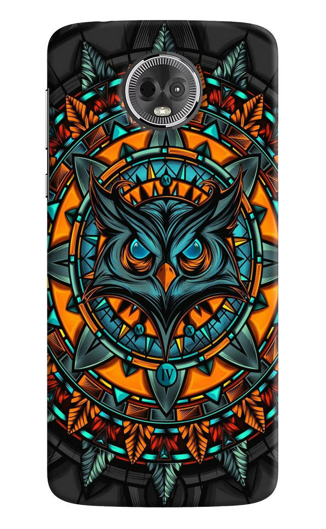 Angry Owl Art Moto E5 Plus Hard Case Back Cover by Casekaro