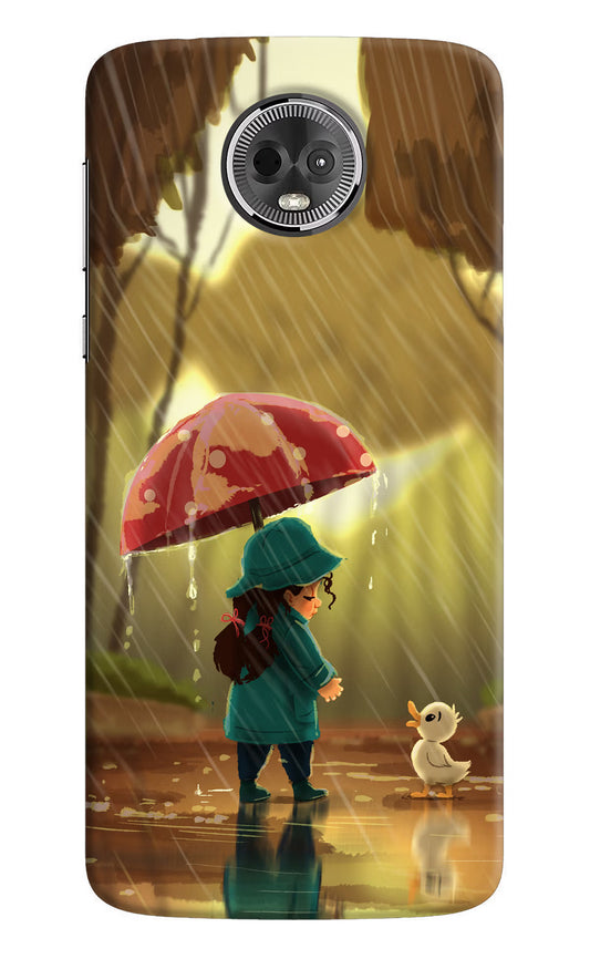 Rainy Day Moto E5 Plus Hard Case Back Cover by Casekaro