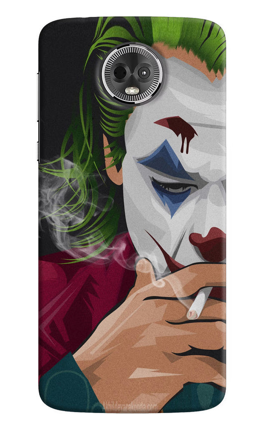Joker Smoking Moto E5 Plus Hard Case Back Cover by Casekaro