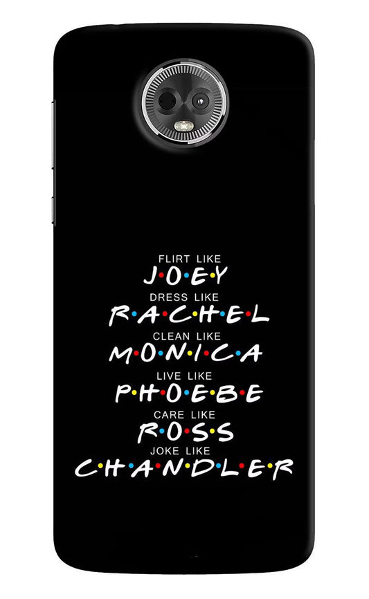 FRIENDS Character Moto E5 Plus Hard Case Back Cover by Casekaro
